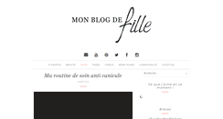Desktop Screenshot of monblogdefille.com