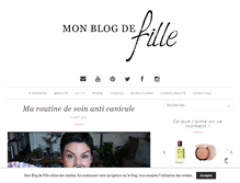 Tablet Screenshot of monblogdefille.com